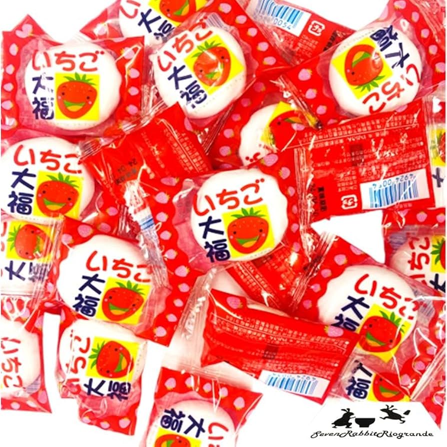 Amazon.co.jp: やおきん いちご大福 大袋 1袋 (約 30粒入